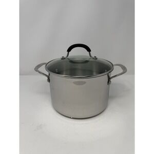 Cuisinart 5.75 Qt Stock Pot Stainless Steel W/Glass Lid 7665-22G